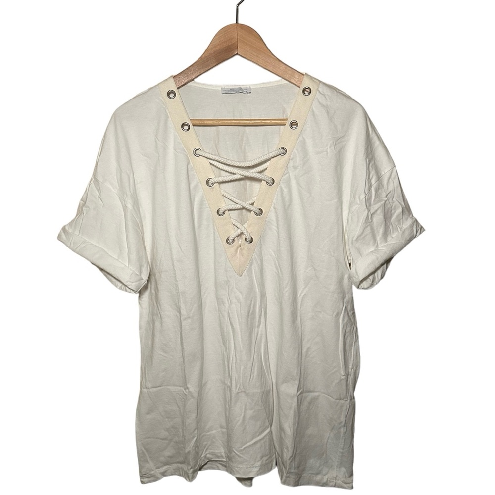 ZARA | Nautical 100% Cotton Top